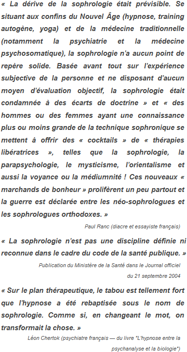 Citations - La pratique sophrologique