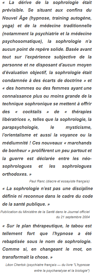 Citations - La pratique sophrologique