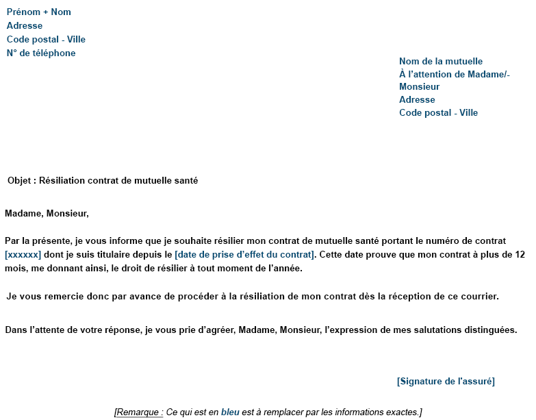 Comment Obtenir Une Lettre De Demande De R siliation D Un Abonnement De 