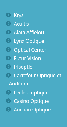 liste 2 des opticiens Santéclair