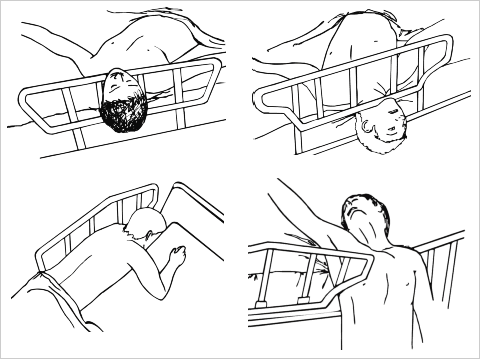 Exemples de risques lors d’utiliser un lit médicalisé